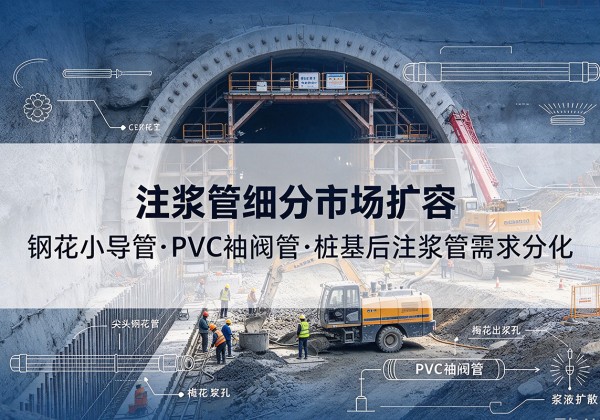 葫芦岛注浆管细分市场扩容，隧道钢花小导管、PVC 袖阀管、桩基后注浆管需求分化
